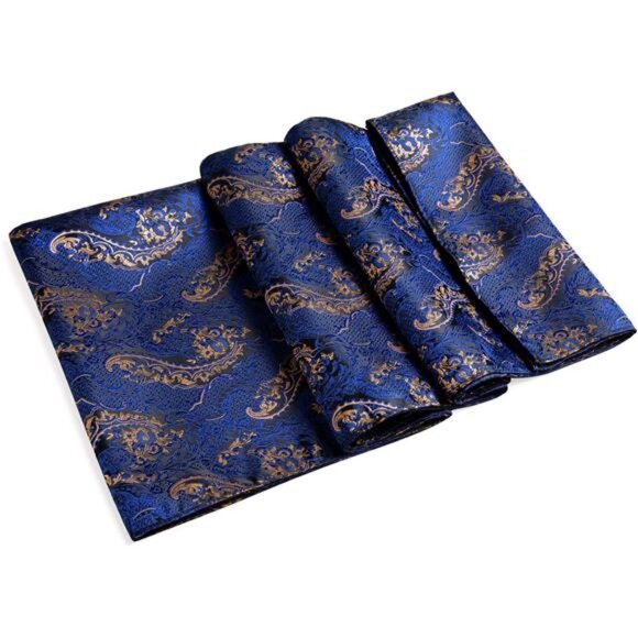 Mens/Womens Lightweight Silk Scarf Fashion Print Paisley Scarves - Picture 3 of 7